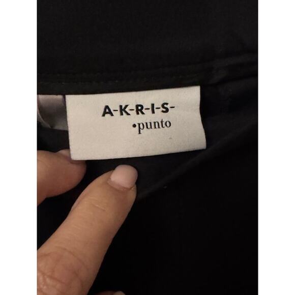 Akris Punto Franca Black Cotton Techno Highrise Pant 8 - Picture 8 of 9